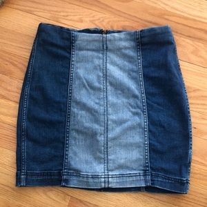 Free people Jean skirt